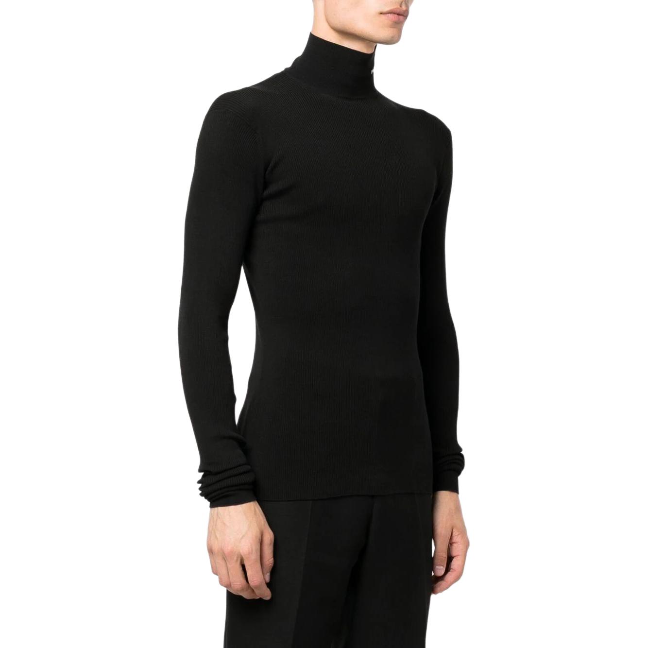 Purchase 普拉达 FW22 黑色高领长袖套头毛衣. UMR524-S222-11I0F-0-002