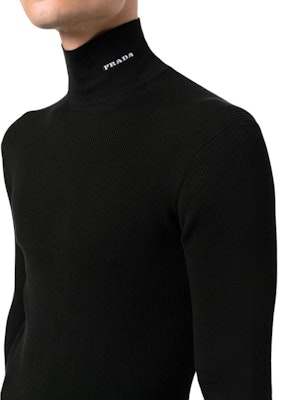 普拉达 FW22 黑色高领长袖套头毛衣. UMR524-S222-11I0F-0-002 Details for 普拉达 FW22 黑色高领长袖套头毛衣. UMR524-S222-11I0F-0-002