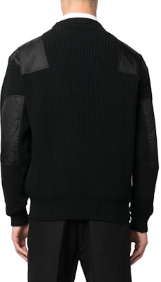 PRADA FW22 Sweater Rajutan Wol Hitam dengan Desain Logo Saku. UMB392S22211AP-F0002 Purchase PRADA FW22 Sweater Rajutan Wol Hitam dengan Desain Logo Saku. UMB392S22211AP-F0002