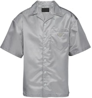 PRADA FW22 Gray Sunblock Shirt with Chest Pocket Logo. SC513-1WQ8-F0K44-S-202 PRADA FW22 Gray Sunblock Shirt with Chest Pocket Logo. SC513-1WQ8-F0K44-S-202