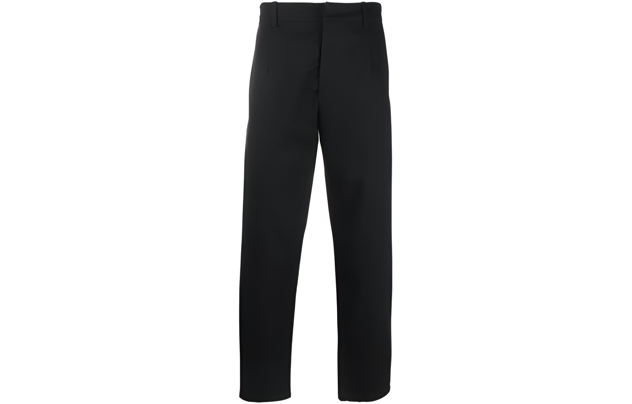 PRADA FW22  High-Waist Tapered Casual Pants Black. SPH217-108I-F0002-S-222