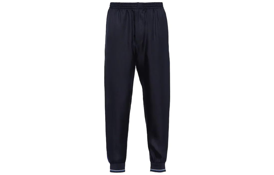 PRADA FW22  Navy Blue Colorblock Jogger Pants SPH185-1QWC-F0008-S-221