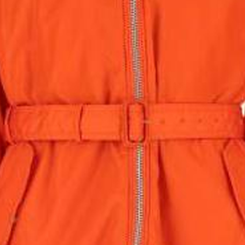 Shop PRADA FW22  Orange Zip-Up High Neck Jacket SGO094-1WQ8-F0049-S-222