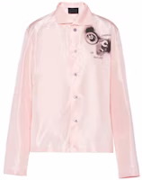 PRADA FW22 Pink Printed Loose-Fit Long Sleeve Button-Up Shirt SC627-11LV-F0V94-S-222 PRADA FW22 Pink Printed Loose-Fit Long Sleeve Button-Up Shirt SC627-11LV-F0V94-S-222