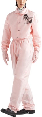 PRADA FW22 粉色印花寬鬆長袖襯衫 SC627-11LV-F0V94-S-222 Lookbook PRADA FW22 粉色印花寬鬆長袖襯衫 SC627-11LV-F0V94-S-222