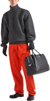 Lookbook プラダ FW22 リラックスフィット エラスティックウエストパンツ オレンジ SPH231-1WQ8-F0049-S-222
