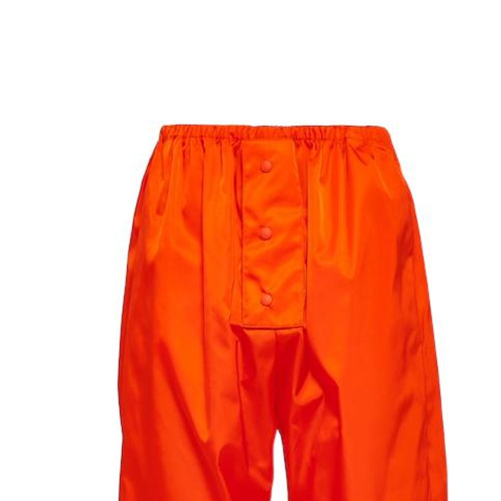 Purchase 普拉达 FW22 橙色宽松弹性腰休闲裤 SPH231-1WQ8-F0049-S-222