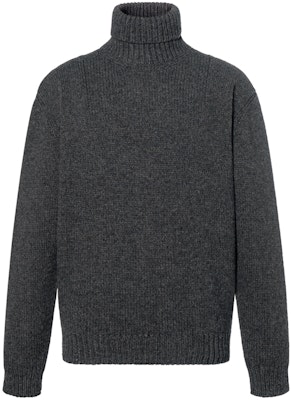 PRADA FW22 Suéter de Lana Acanalado Cuello Alto Gris Pizarra. UMR526-11IO-F0480-S-222 Buy PRADA FW22 Suéter de Lana Acanalado Cuello Alto Gris Pizarra. UMR526-11IO-F0480-S-222