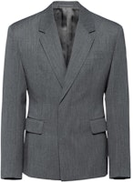 PRADA FW22 Slim Fit Single Button Blazer Slate Gray Long Sleeve Jacket UGN205-108N-F0480-S-222 PRADA FW22 Slim Fit Single Button Blazer Slate Gray Long Sleeve Jacket UGN205-108N-F0480-S-222