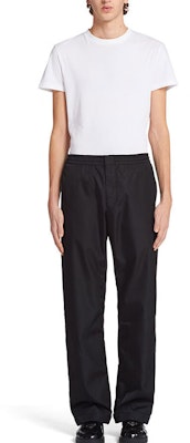 PRADA FW22 純黑直筒休閒長褲 SPH206-1WQ8-F0002-S-221 Buy PRADA FW22 純黑直筒休閒長褲 SPH206-1WQ8-F0002-S-221