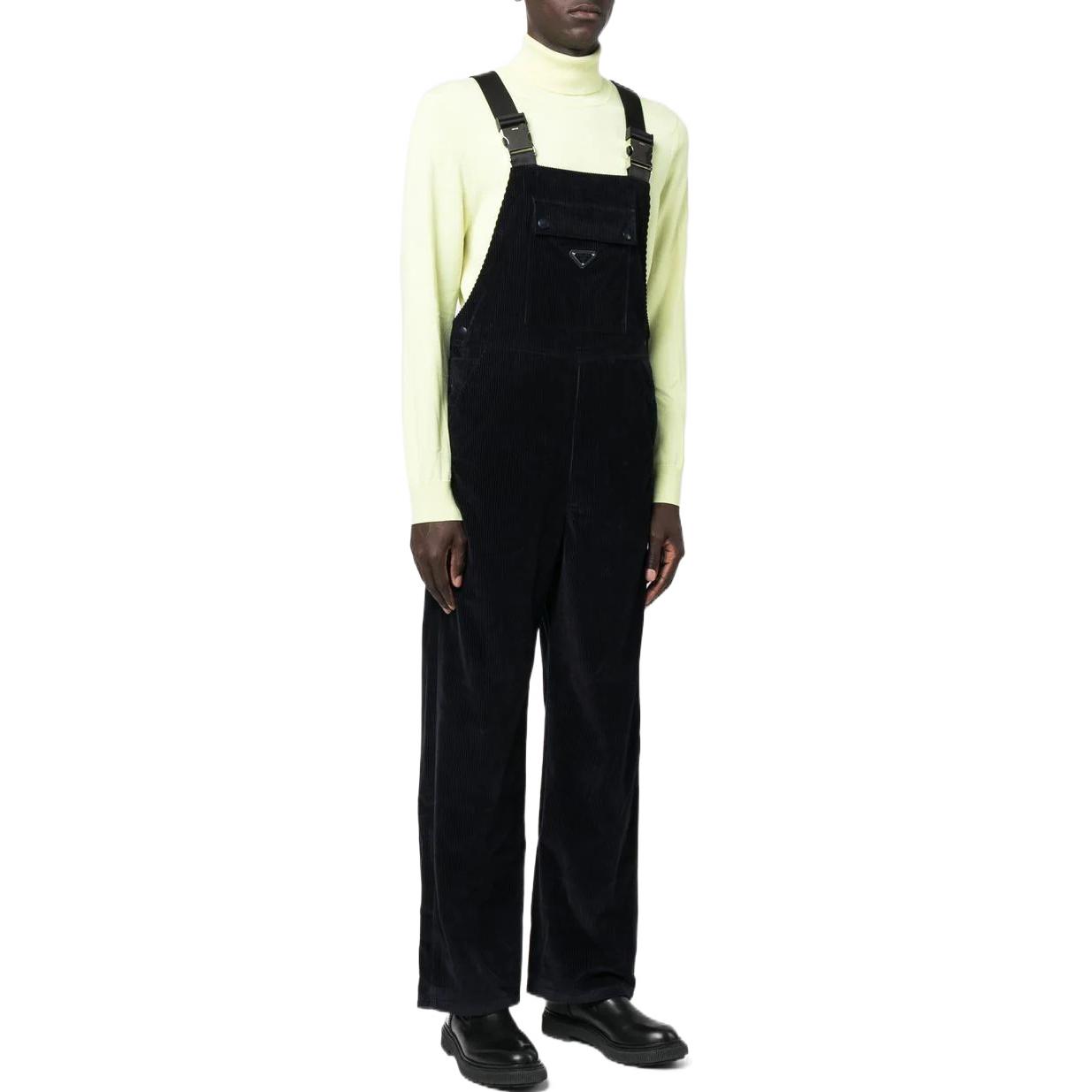 Purchase PRADA FW22 Mono Logo Tirantes Mono Azul Marino. SPH224-1RL7-F0SVF-S-221