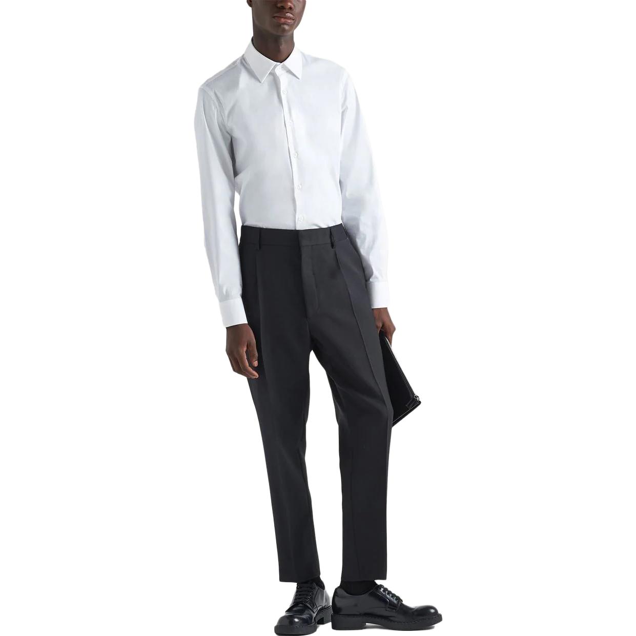 Lookbook PRADA FW22  White Long-Sleeve Sun Protection Shirt UCM608-10HT-F0009