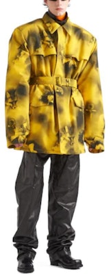 プラダ FW22 イエローパターンベルト付きロングコート. SGC091-11P1-F0010-S-222 Lookbook プラダ FW22 イエローパターンベルト付きロングコート. SGC091-11P1-F0010-S-222