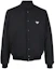 Order Chaqueta Bomber Negra Prada FW22 con Parche Triangular SGC073-11A6-F0002