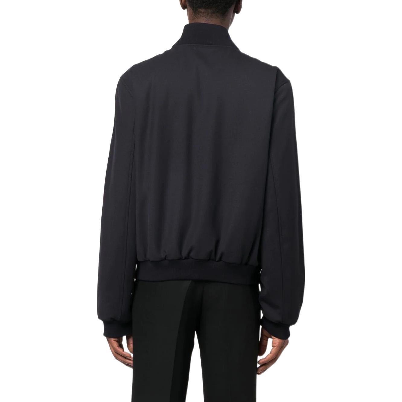 Purchase Chaqueta Bomber Negra Prada FW22 con Parche Triangular SGC073-11A6-F0002