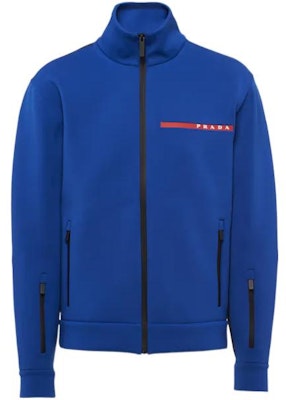 普拉达 FW22 男士拼色logo运动夹克 - 蓝色. SJC577-LJ4-F0C2V-S-202 Buy 普拉达 FW22 男士拼色logo运动夹克 - 蓝色. SJC577-LJ4-F0C2V-S-202