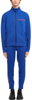 普拉达 FW22 男士拼色logo运动夹克 - 蓝色. SJC577-LJ4-F0C2V-S-202 Lookbook 普拉达 FW22 男士拼色logo运动夹克 - 蓝色. SJC577-LJ4-F0C2V-S-202