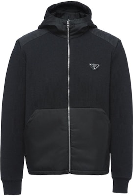 PRADA FW22 Colorblock Zip-Up Hooded Jacket Black Outerwear UMG060-1PT9-F0002-S-212 Buy PRADA FW22 Colorblock Zip-Up Hooded Jacket Black Outerwear UMG060-1PT9-F0002-S-212