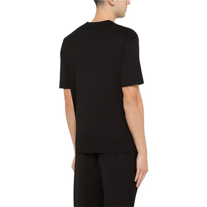 PRADA FW22 Logo Crewneck Black T-Shirt for Men. UJN83-7240-F0002-S-231 圖 5