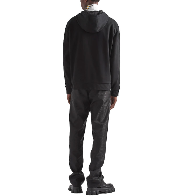 PRADA FW22 Reversible Solid Striped Logo Hooded Jacket Men’s Black. UJL28A-11B9-F0806-S-222 圖 4