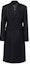 Buy PRADA FW22 Solid Black Long Sleeve Straight-Cut Coat Unisex. UC474N-180-F0002-S-222