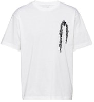 PRADA FW22 Triangle Logo Embroidered White Short Sleeve T-Shirt for Men. UJN317-10OH-F0009-S-162 PRADA FW22 Triangle Logo Embroidered White Short Sleeve T-Shirt for Men. UJN317-10OH-F0009-S-162