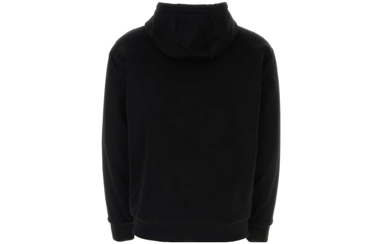 Lookbook プラダ FW23 ブラックフーディー ロゴレタープリント＆ジッパー付き. UJL32B-11OQ-F0002-S-OOO