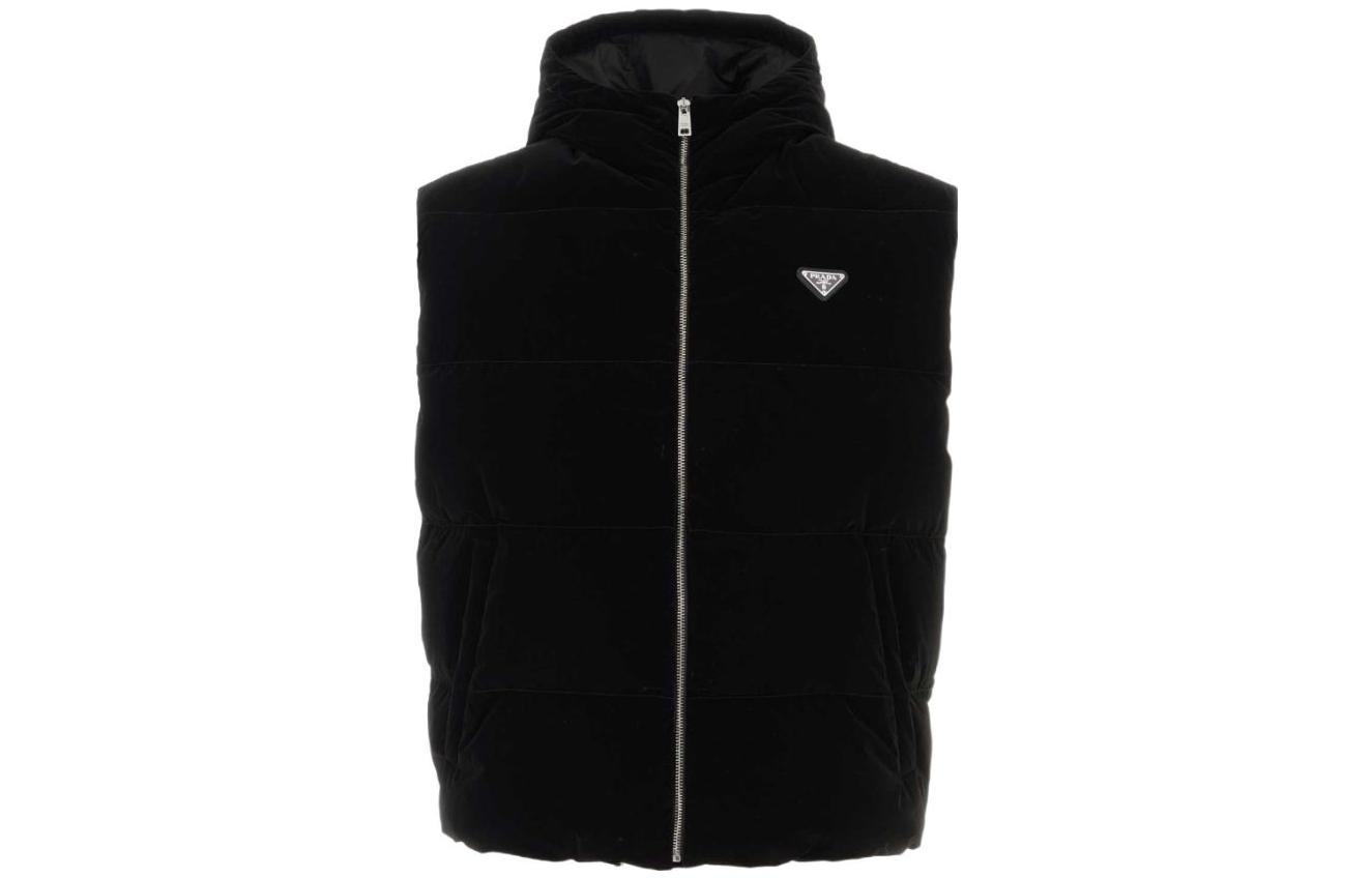 Order 普拉达 FW23 黑色高领拉链无袖羽绒夹克 SGC408-13IM-F0002-S-232