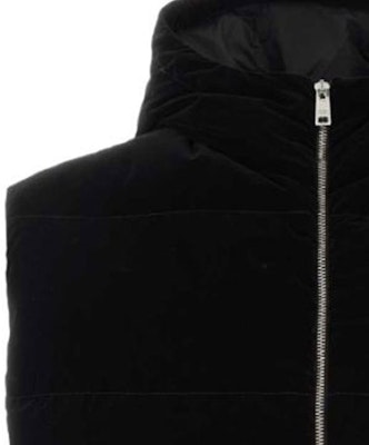 普拉达 FW23 黑色高领拉链无袖羽绒夹克 SGC408-13IM-F0002-S-232 Details for 普拉达 FW23 黑色高领拉链无袖羽绒夹克 SGC408-13IM-F0002-S-232