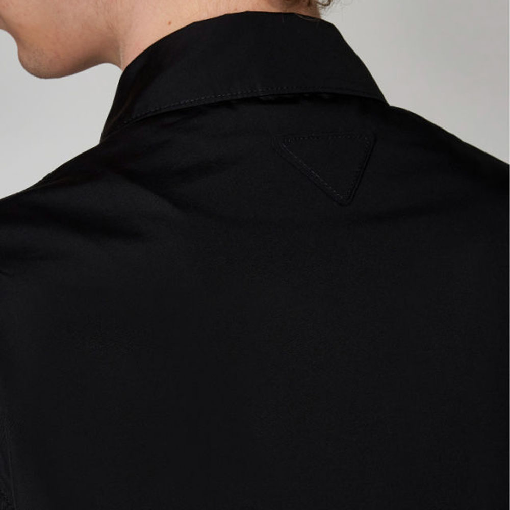 Purchase PRADA FW23  Black Solid Zip-Up Long Sleeve Casual Jacket SGC5310001XV2-F0002