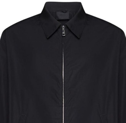 PRADA FW23 Black Solid Zip-Up Long Sleeve Casual Jacket SGC5310001XV2-F0002 Details for PRADA FW23 Black Solid Zip-Up Long Sleeve Casual Jacket SGC5310001XV2-F0002