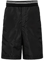 PRADA FW23 Black Striped Bermuda Casual Shorts. UJP234-1YR5-F0806-S-OOO PRADA FW23 Black Striped Bermuda Casual Shorts. UJP234-1YR5-F0806-S-OOO
