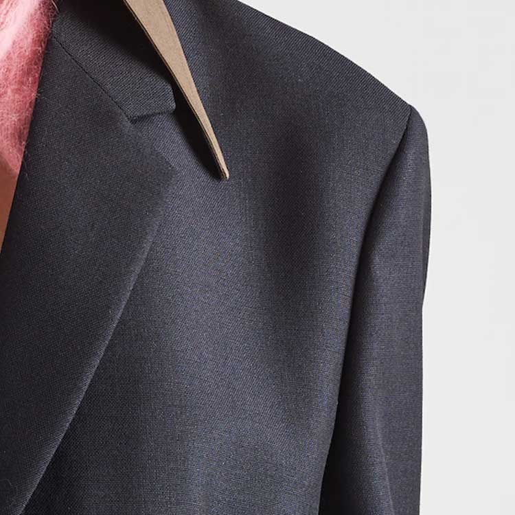 Details for PRADA FW23 藍色單排扣可拆式休閒西裝外套 UGM234-1WC1-F0008-S-232