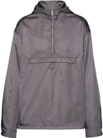 PRADA FW23 Grey Logo Hooded Jacket SGC301-1WQ8-F0D65-S-232 PRADA FW23 Grey Logo Hooded Jacket SGC301-1WQ8-F0D65-S-232