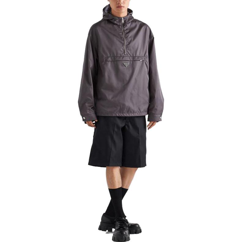 Lookbook 普拉达 FW23 灰色标志连帽夹克 SGC301-1WQ8-F0D65-S-232