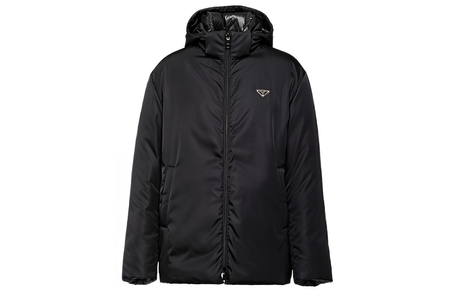 Buy PRADA 秋冬23 双面连帽宽松夹克 黑色 SGC398-1WQ8-F0002-S-232