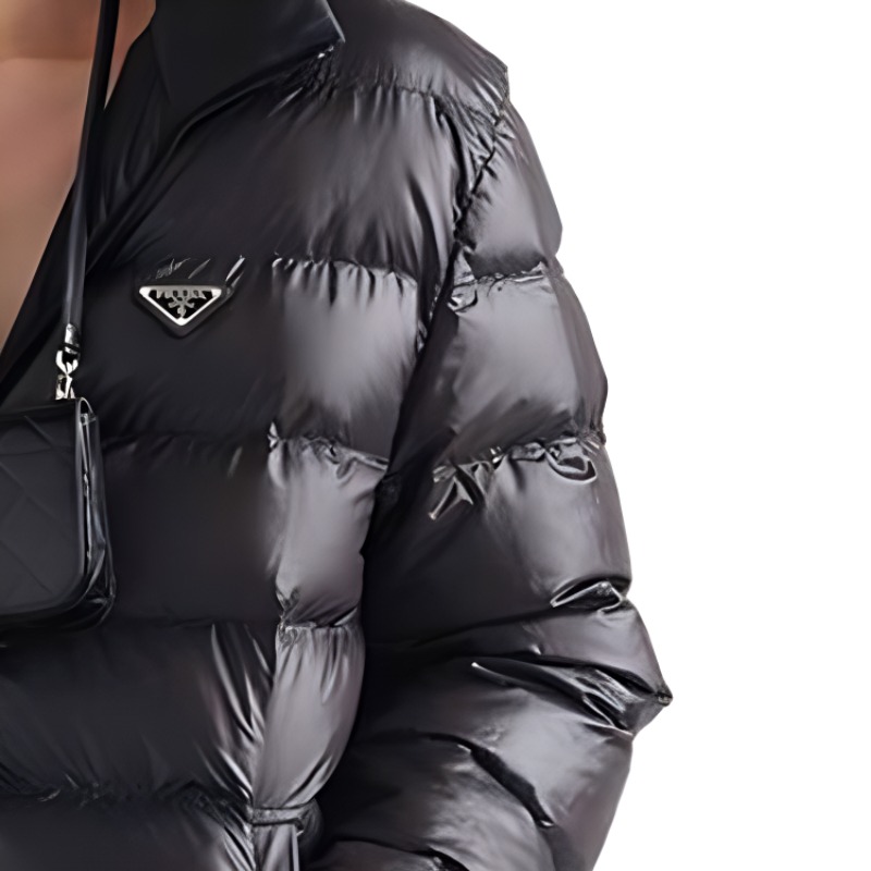 Sizing PRADA 秋冬23 双面连帽宽松夹克 黑色 SGC398-1WQ8-F0002-S-232