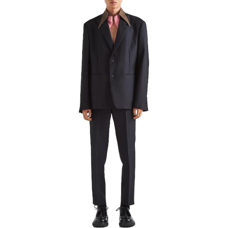 Lookbook PRADA FW23  Slim-Fit Wool Trousers Blue UP0234-1WC1-F0008-S-232