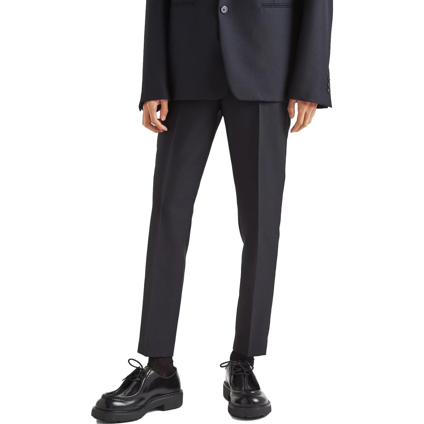 Purchase PRADA FW23  Slim-Fit Wool Trousers Blue UP0234-1WC1-F0008-S-232