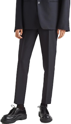 PRADA FW23 Slim-Fit Wool Trousers Blue UP0234-1WC1-F0008-S-232 Purchase PRADA FW23 Slim-Fit Wool Trousers Blue UP0234-1WC1-F0008-S-232