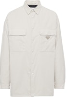 PRADA FW23 Solid Color Pointed Collar Casual Long Sleeve Shirt Off-White SC556-1JHC-F0K74-S-221 PRADA FW23 Solid Color Pointed Collar Casual Long Sleeve Shirt Off-White SC556-1JHC-F0K74-S-221