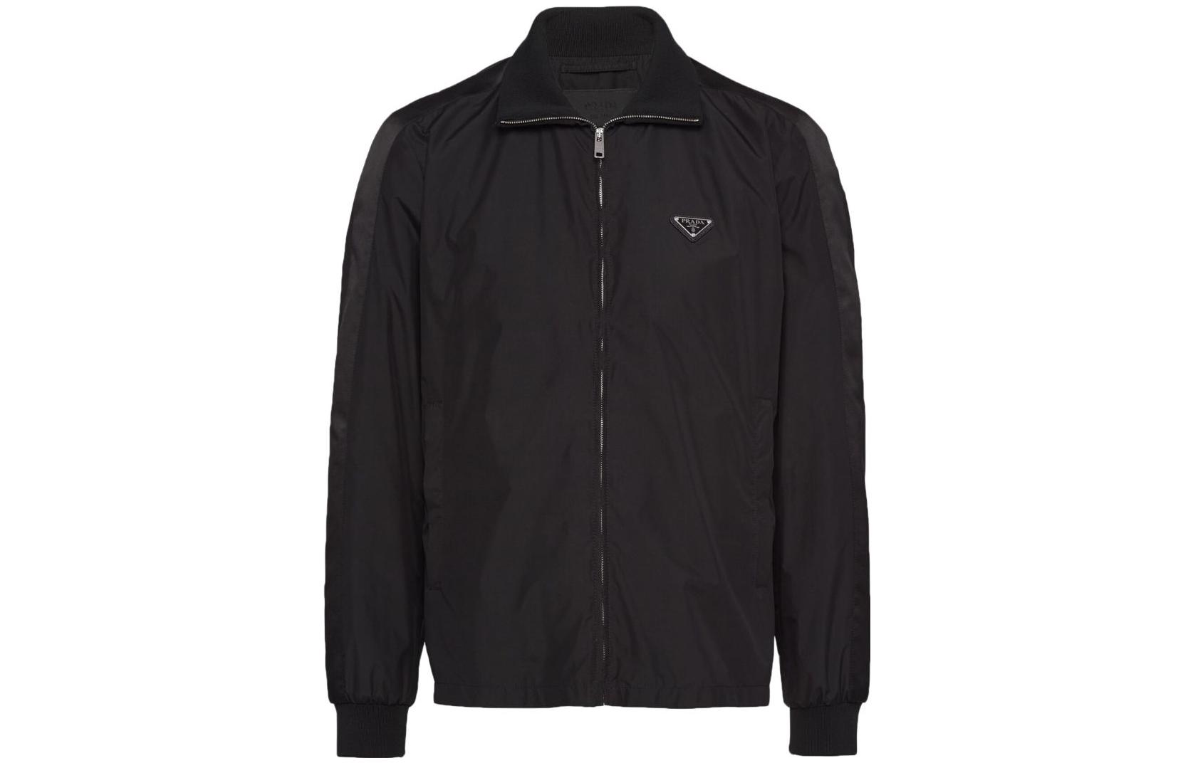 Prada FW23 Black Logo Long-Sleeve Jacket SGC469-133V-F0002-S-WMO