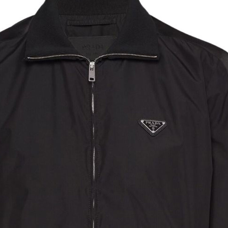 Purchase Prada FW23 黑色標誌長袖外套 SGC469-133V-F0002-S-WMO