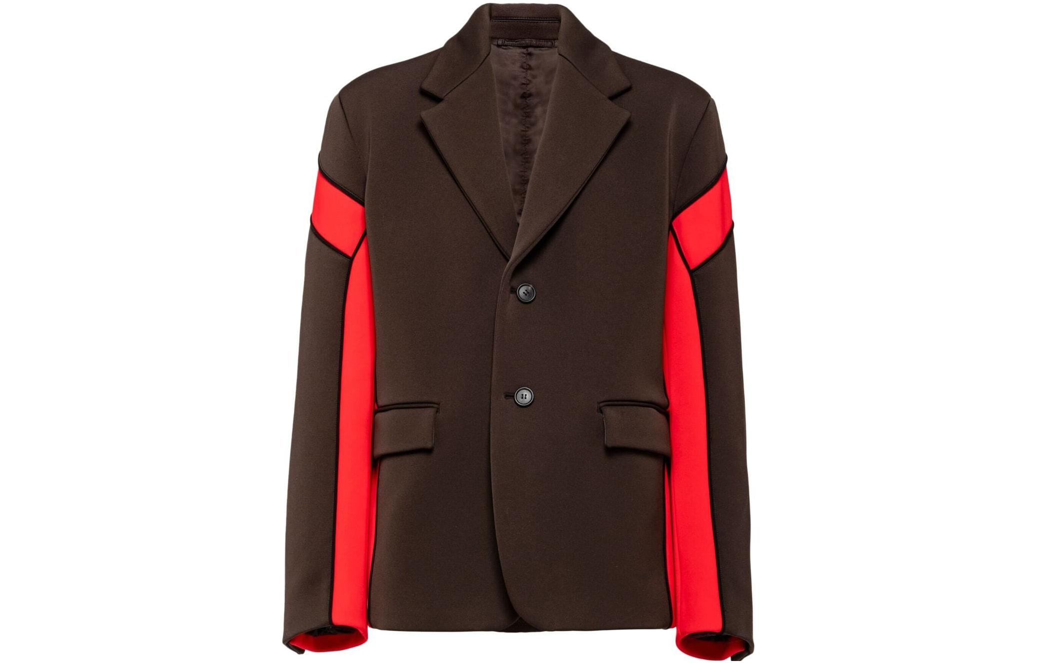 PRADA FW23 Colorblock Single-Breasted Blazer Brown Men’s SD159-13AQ-F0Y22-S-232