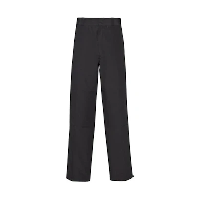 PRADA FW23 High-Waist Wide-Leg Casual Pants Black SPH25-4U43-F0002-S-231
