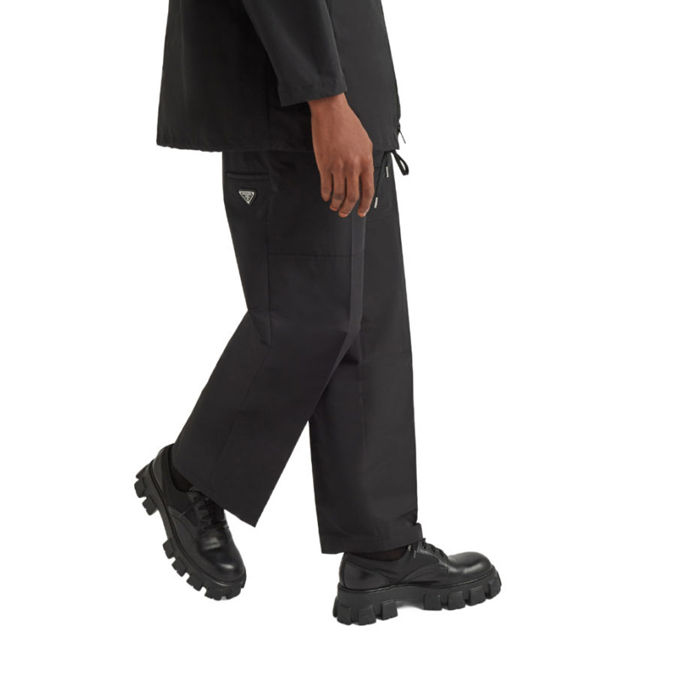 Details for PRADA FW23 High-Waist Wide-Leg Casual Pants Black SPH25-4U43-F0002-S-231