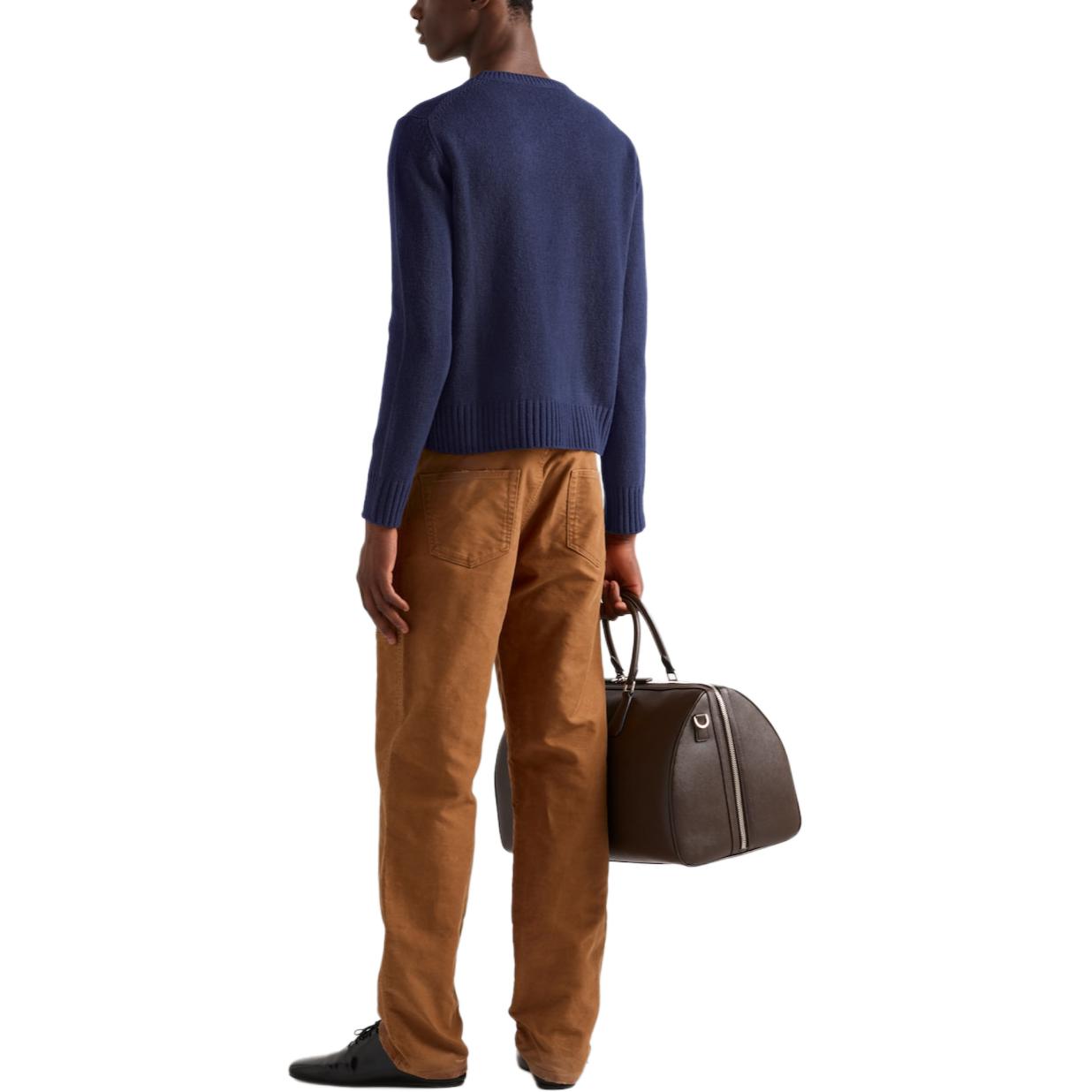 PRADA FW24  Brown Low Waist Loose Fit Twill Casual Pants. GEP398-142E-F0ADE-S-OOO 圖 4