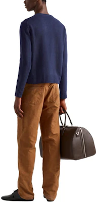PRADA FW24 Brown Low Waist Loose Fit Twill Casual Pants. GEP398-142E-F0ADE-S-OOO Shop PRADA FW24 Brown Low Waist Loose Fit Twill Casual Pants. GEP398-142E-F0ADE-S-OOO