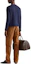 Shop PRADA FW24 Brown Low Waist Loose Fit Twill Casual Pants. GEP398-142E-F0ADE-S-OOO