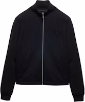 Prada FW24 Black Wool Jacket with Logo, Full-Zip, Long Sleeve Design SGC686-1Y5V-F0002-S-OOO Prada FW24 Black Wool Jacket with Logo, Full-Zip, Long Sleeve Design SGC686-1Y5V-F0002-S-OOO